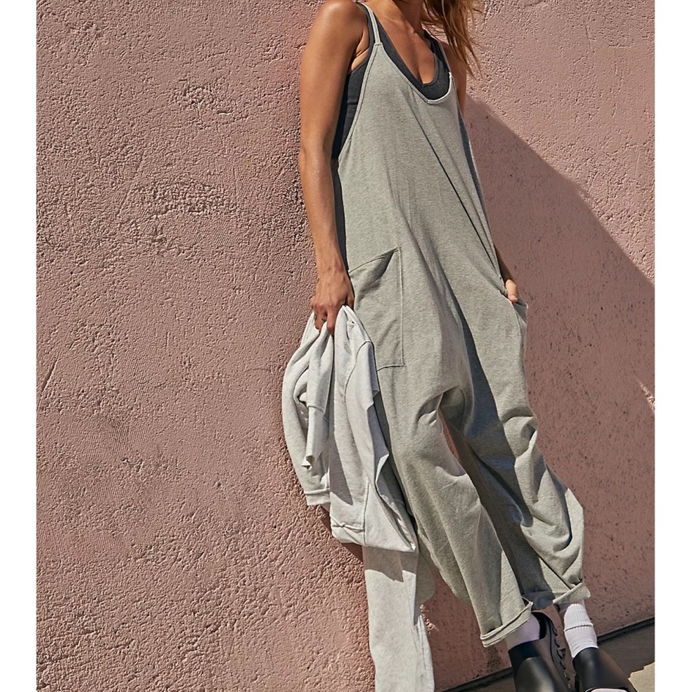 Free People Hotshot Onesie NWT in heather grey